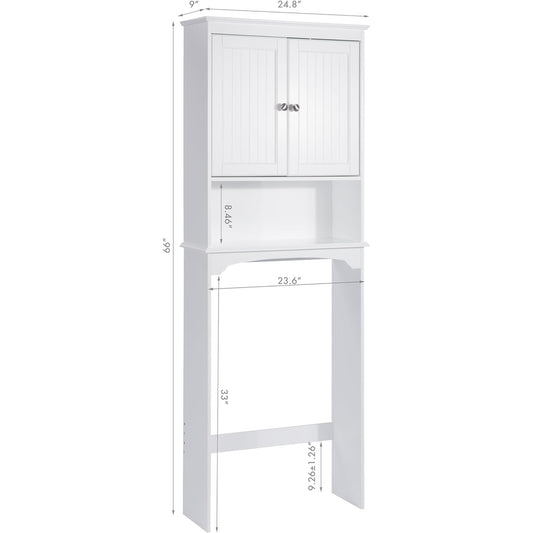 Spirich 2-Door Space Saver Bathroom Cabinet – White- New in box