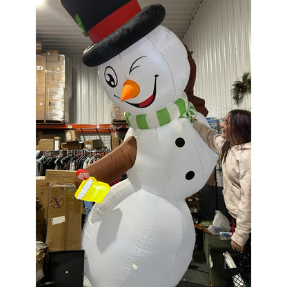 LED Inflatable Snowman 6ft Holiday Yard Decoration