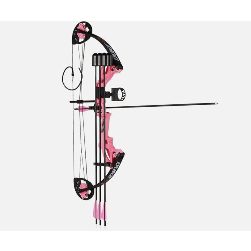 Pink Youth Right-Hand Compound Bow – Adjustable 15–29lb, 19–28" Draw