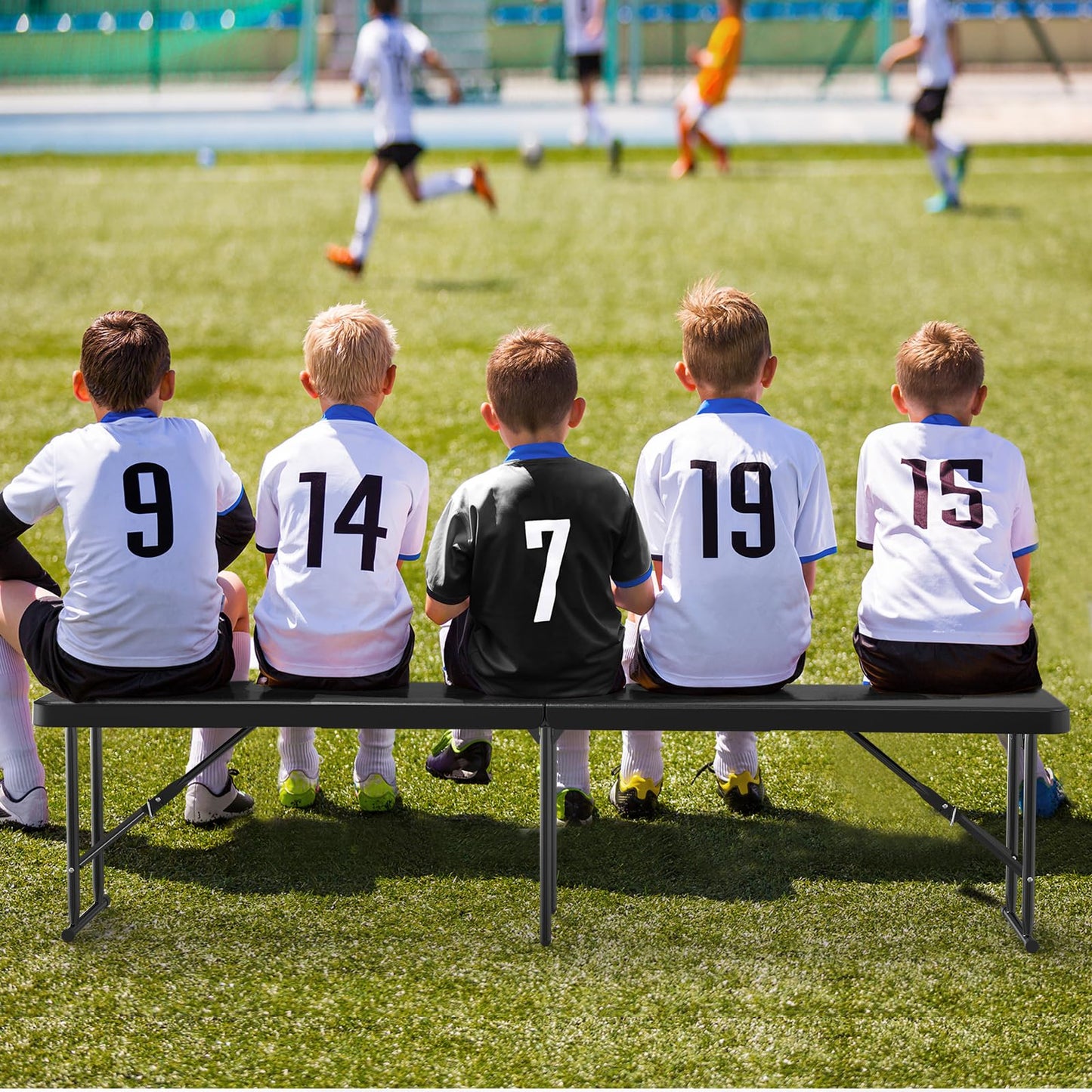 6-Foot Foldable Plastic Utility Bench – Indoor/Outdoor, New in box