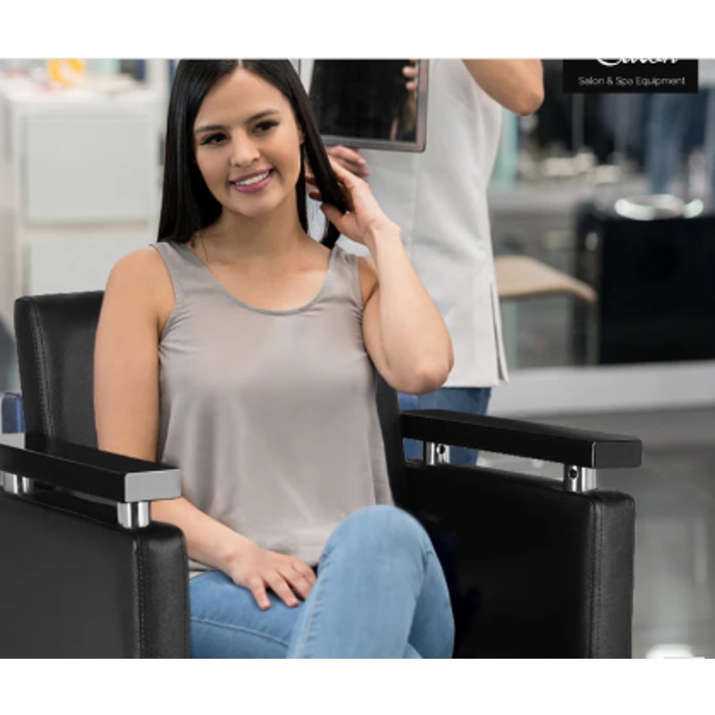 Hydraulic 360° Swivel Salon Chair – Black Styling Chair-New in box