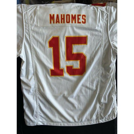Patrick Mahomes Nike NFL Jersey With XL Super Bowl Patch White