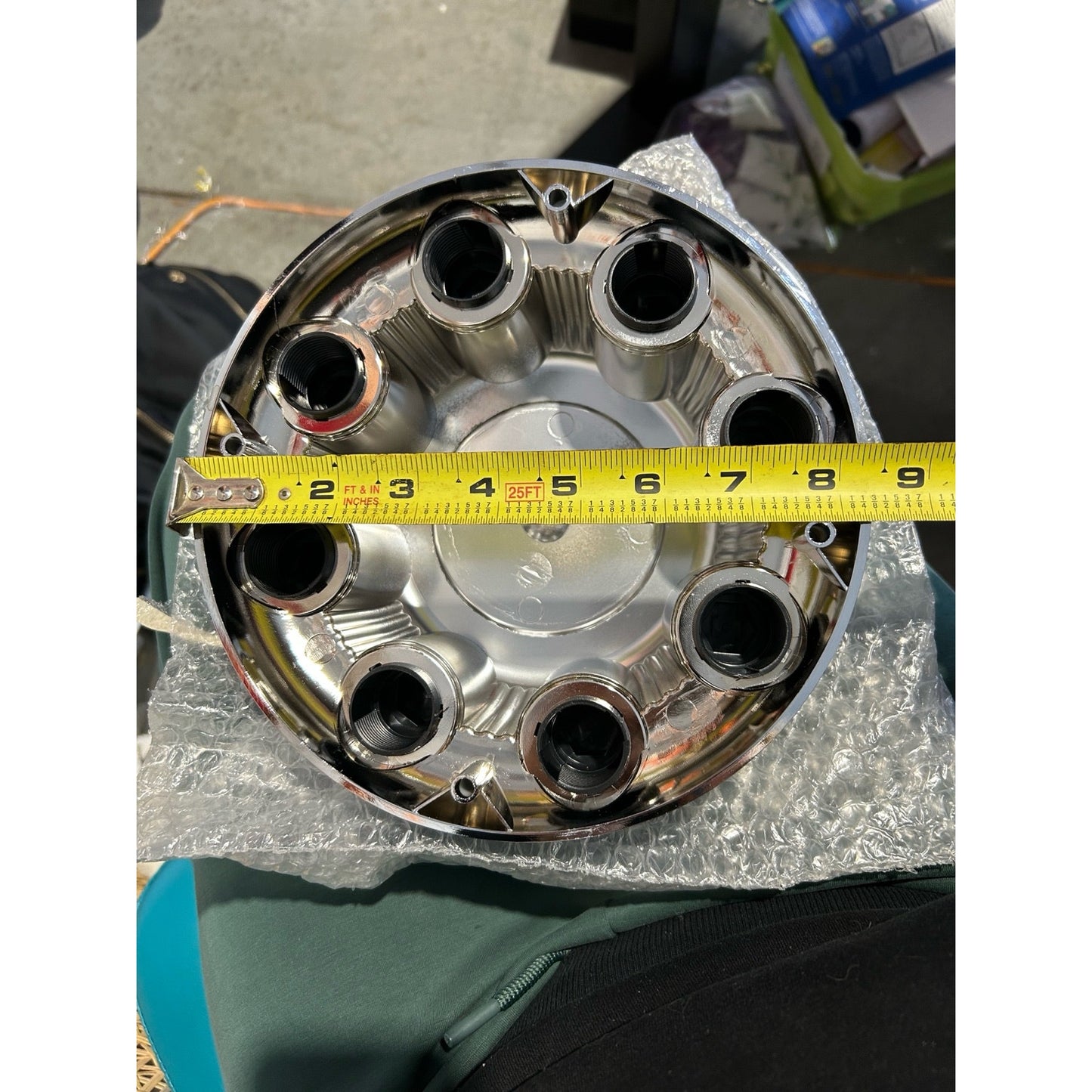 Chrome 8-Lug Center Wheel Caps — Fits Ford Super Duty 8×170 mm (F-250 / F-350)