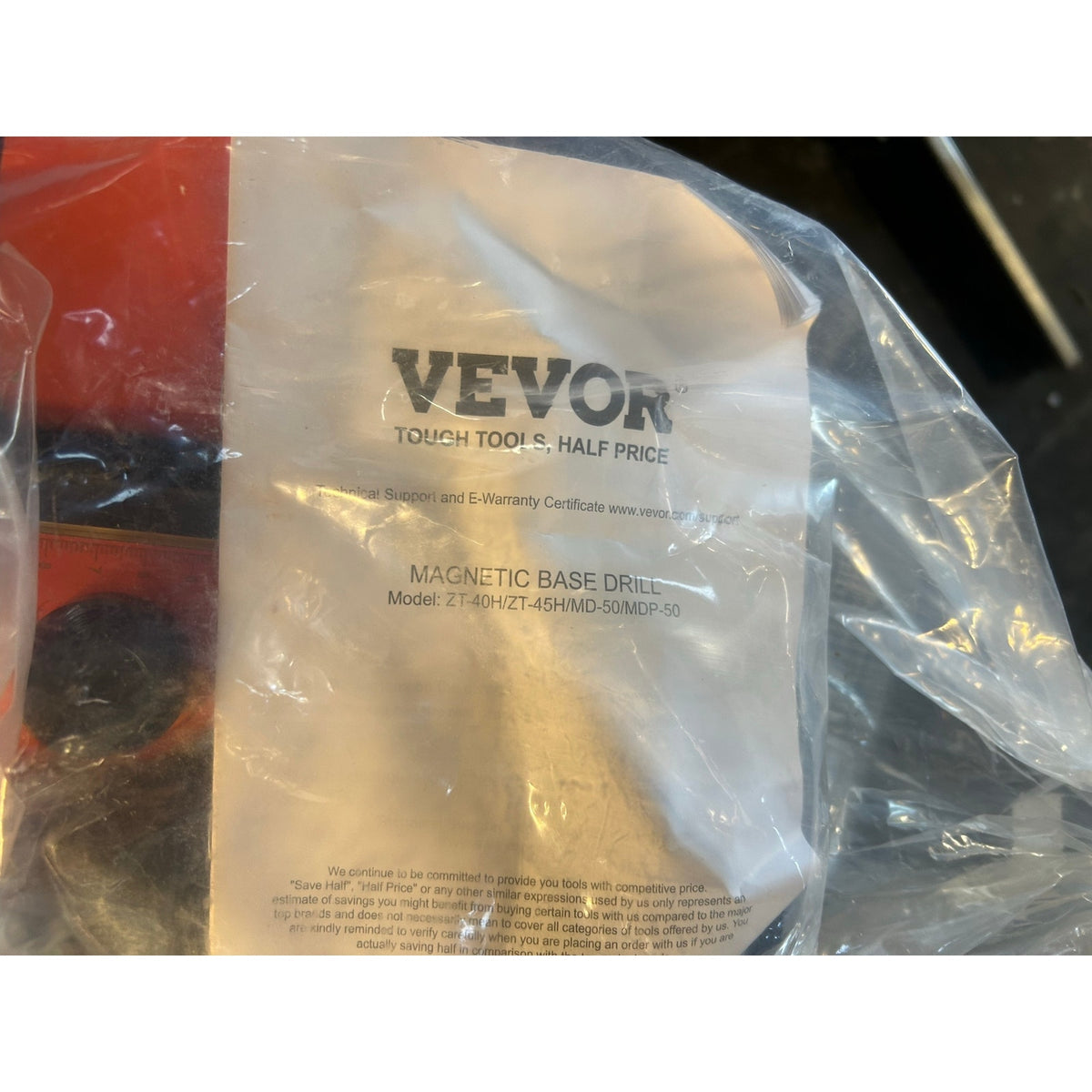 VEVOR 1300W Magnetic Drill Press with 11 Drill Bits, Brand New