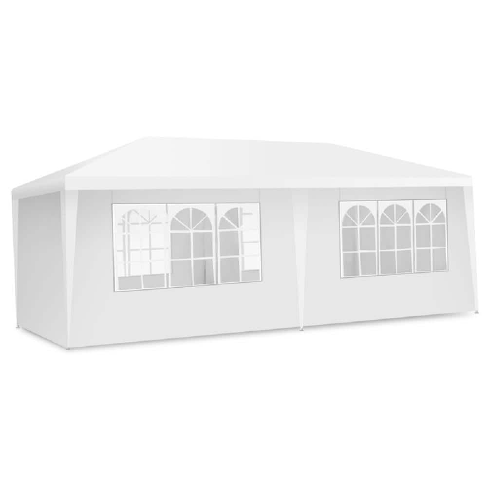 Spacious 20x10 ft Heavy-Duty Event Canopy Tent - 6 Sidewalls & Carry Bag