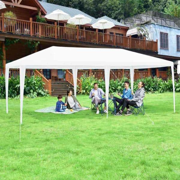 Spacious 20x10 ft Heavy-Duty Event Canopy Tent - 6 Sidewalls & Carry Bag