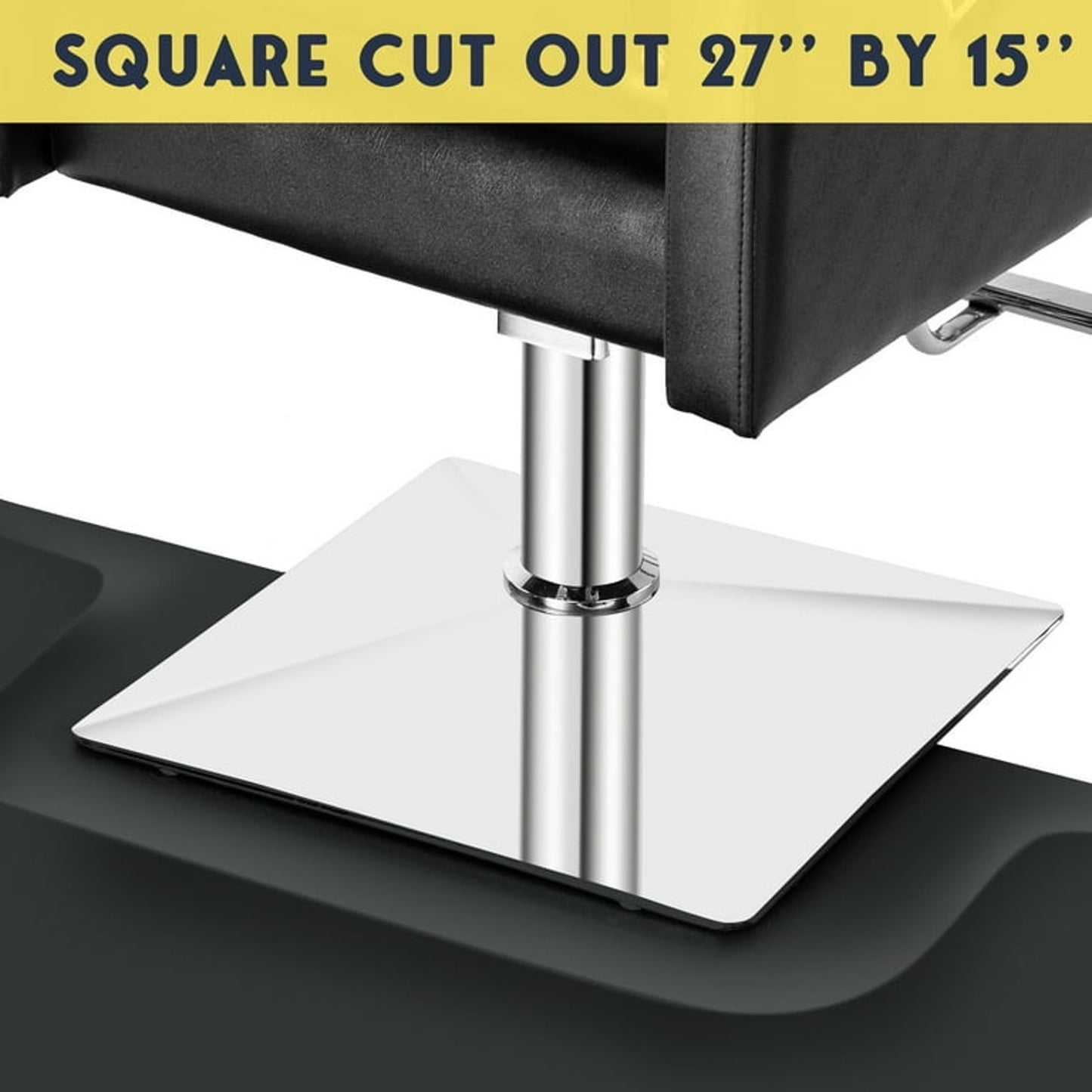 3x4 Anti-Fatigue Barber/ Salon Floor Mat, 1/2" Thick, Square Base