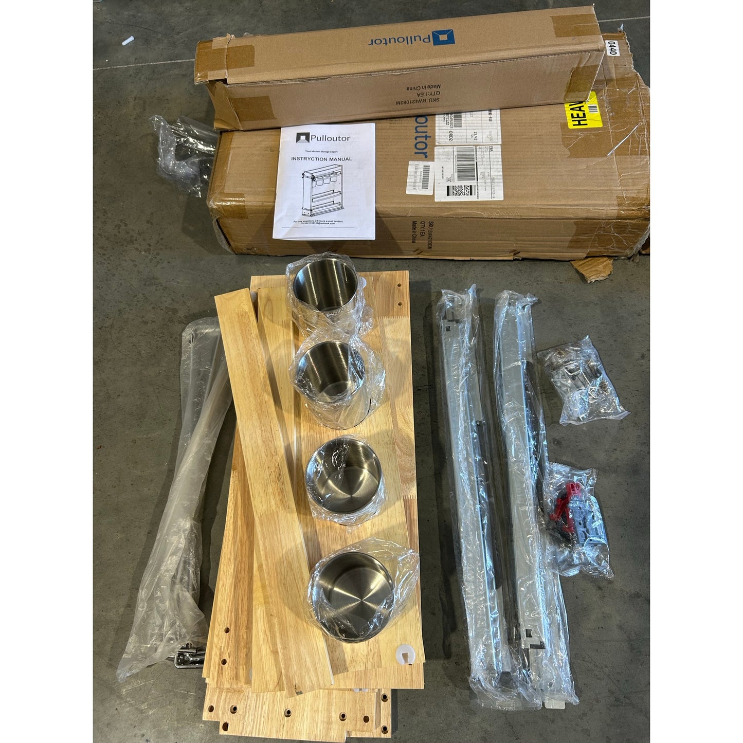 8” Pull-Out Cabinet Organizer with Soft-Close