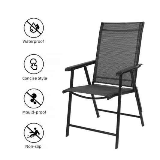 Upgraded Portable Patio Folding Chair – 330 Lb– Heavy Duty Outdoor Seating