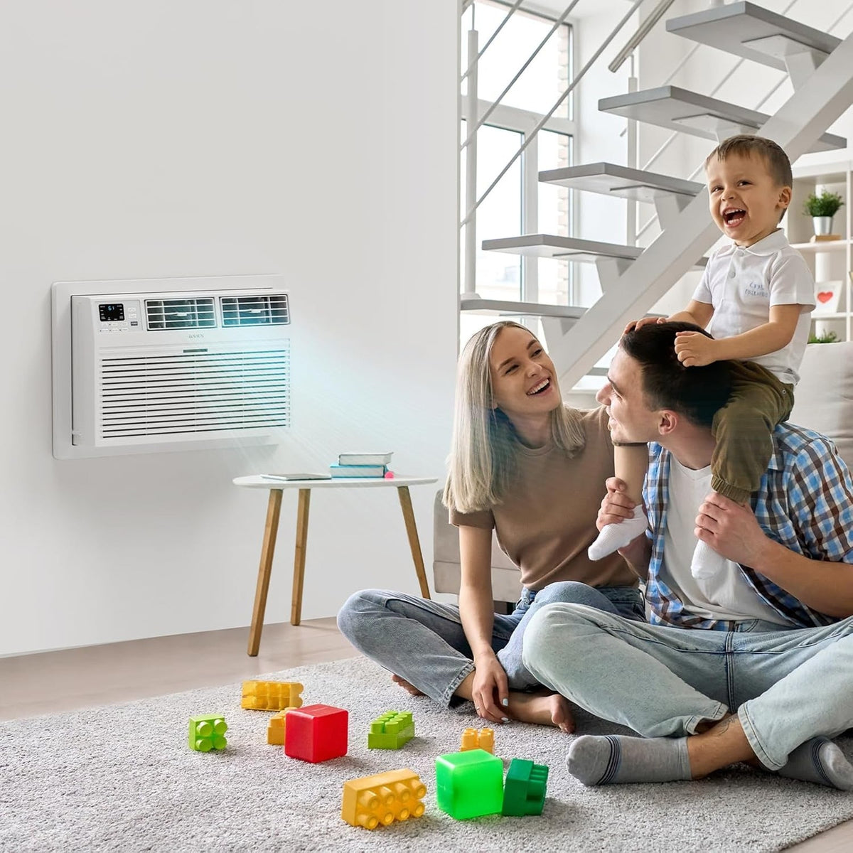 Smart 12000 BTU Through-Wall AC Heater Combo with WiFi Voice Control