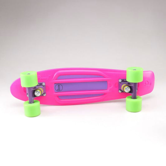 Penny Australia 22” Pink Cruiser Skateboard Green Wheels Purple Trucks w/ Box