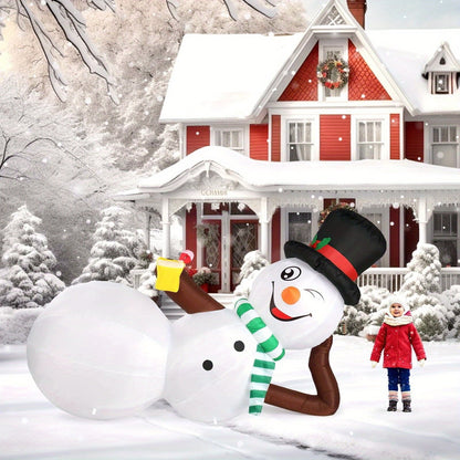 LED Inflatable Snowman 6ft Holiday Yard Decoration