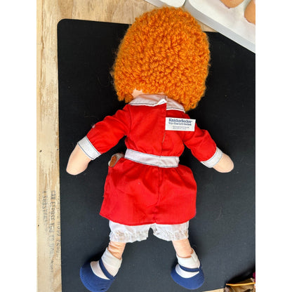Vintage 1982 Knickerbocker Little Orphan Annie Doll w/ Sandy Dog 16"