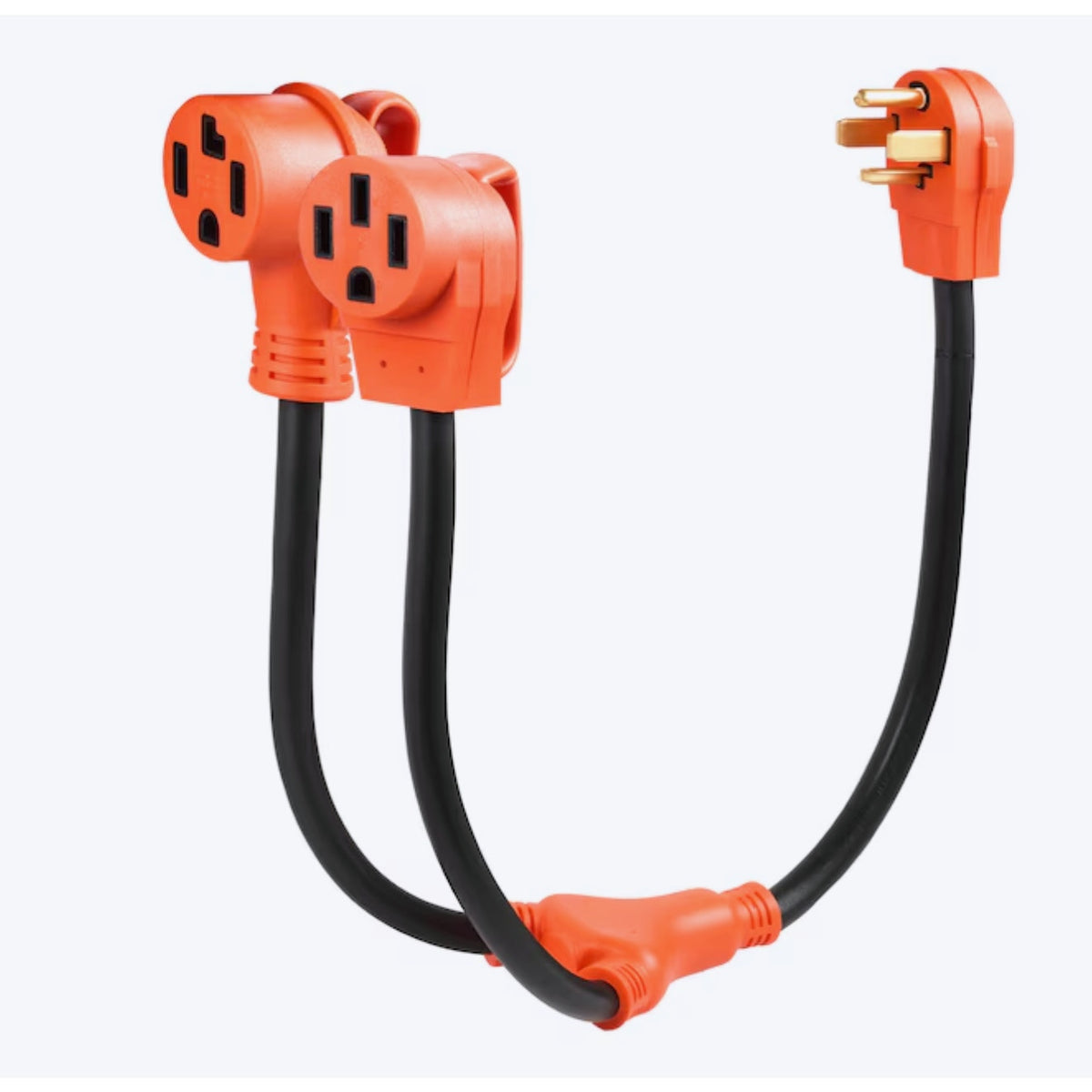 VEVOR 3FT RV Power Y Splitter Adapter – NEMA 14-30P to 14-30R/14-50R