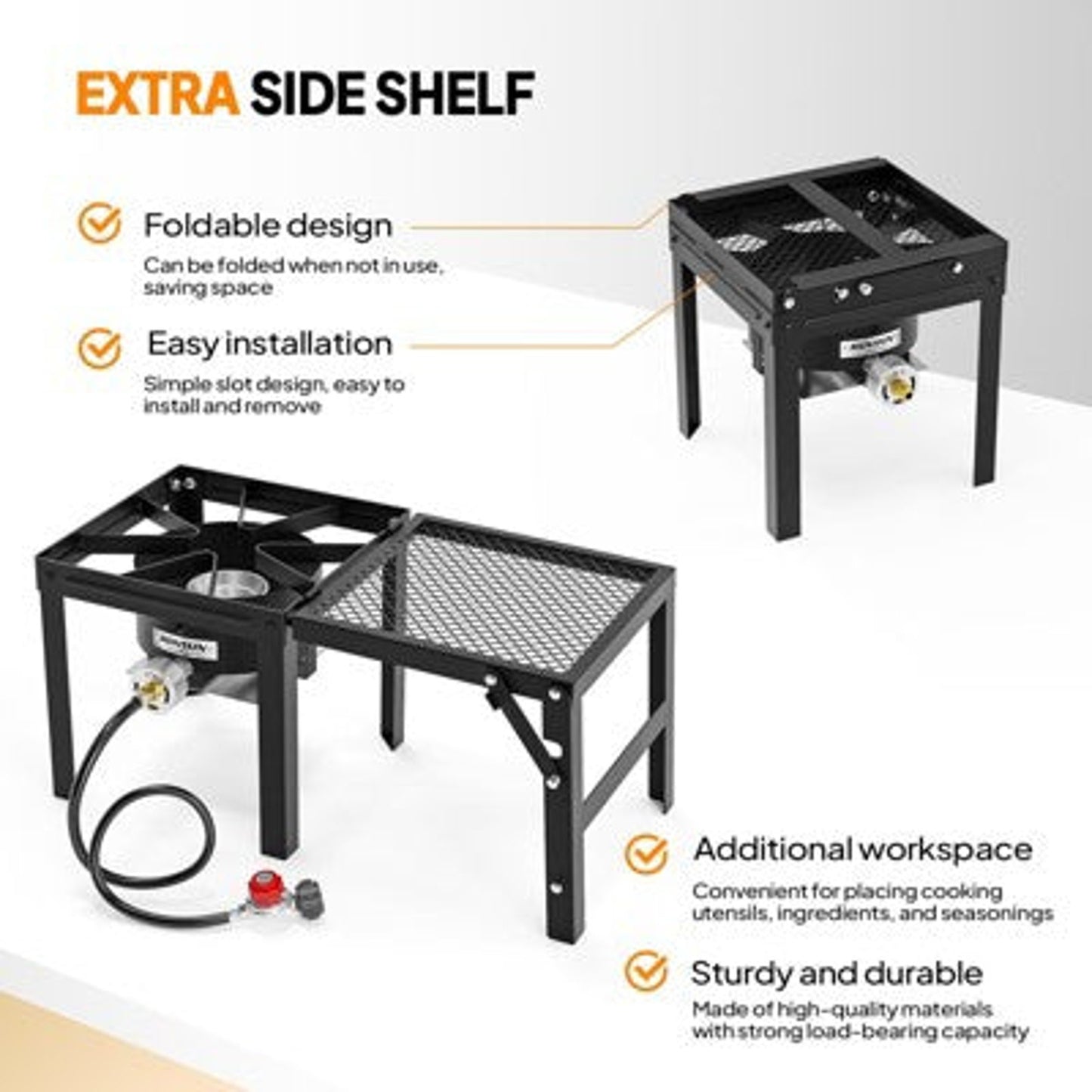 ROVSUN 100,000 BTU Single Burner Portable Propane Outdoor Gas Stove
