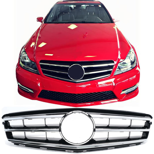 Mercedes C-Class Sport Grille- Chrome w/ Black Trim, New in Box