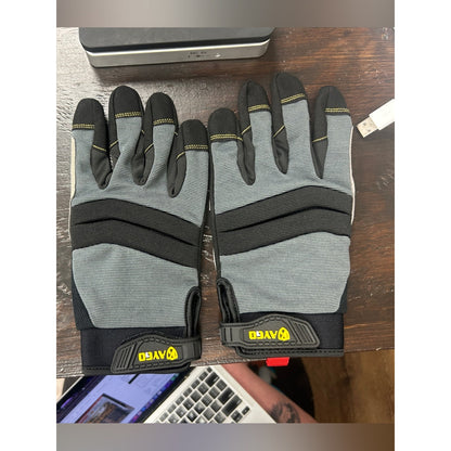 Grey Mechanic Utility Work Gloves - Size 8/M, 2 Pack