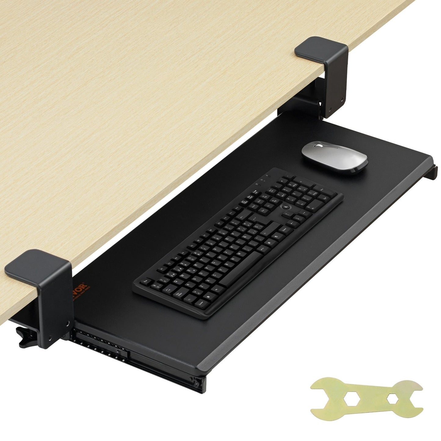 Adjustable Under-Desk Keyboard Tray – Tilt & Height Adjust- New in box