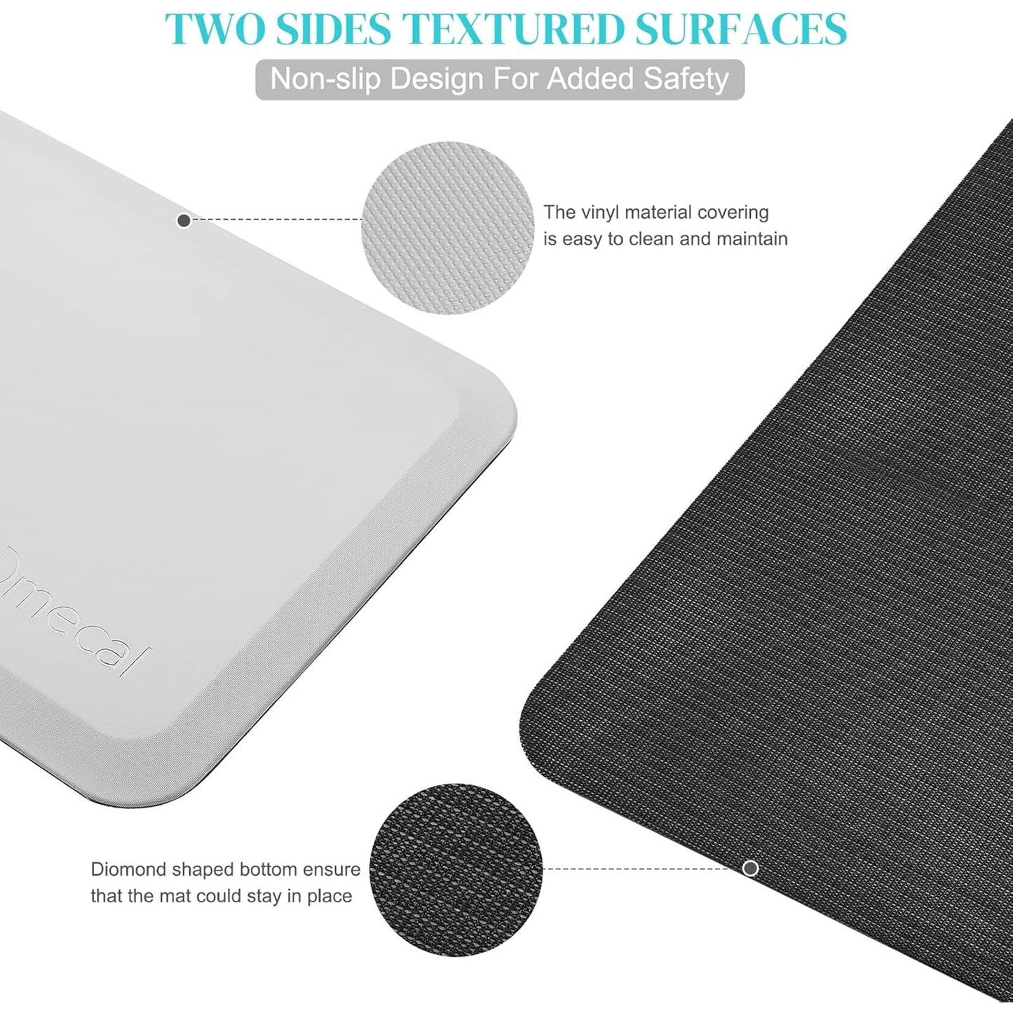 New 70x24 Cushioned Floor Mat – Non-Slip with Beveled Edges