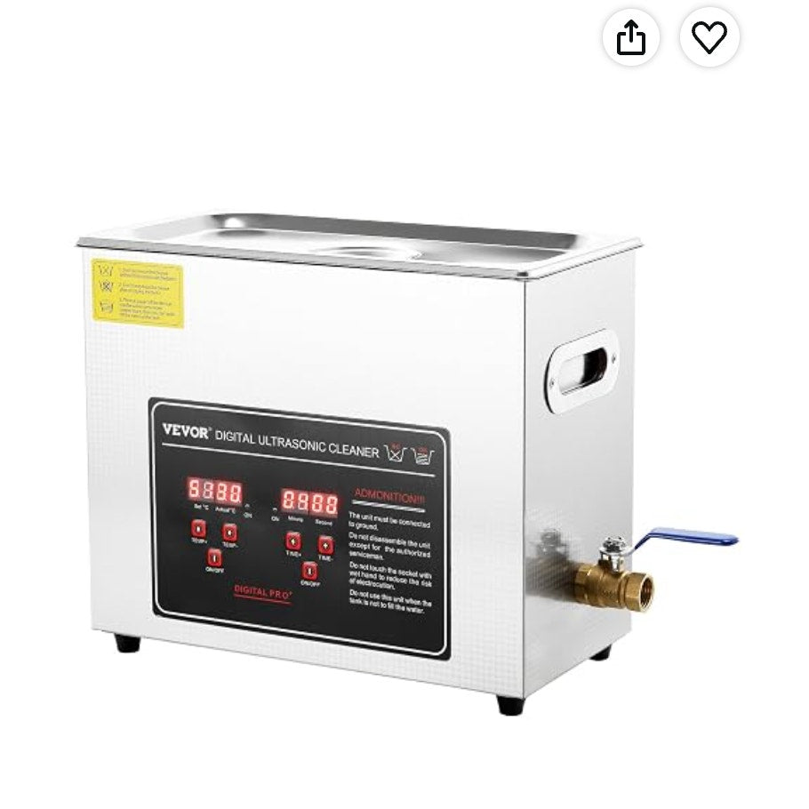 VEVOR 6L Ultrasonic Cleaner with Digital Timer & Heater