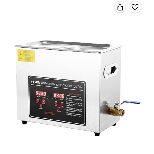 VEVOR 6L Ultrasonic Cleaner with Digital Timer & Heater