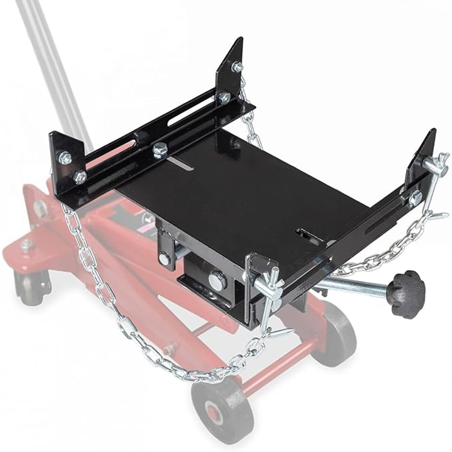 Heavy-Duty Hydraulic Floor Jack Transmission Adapter for Cars, Trucks, 1100 lb Capacity