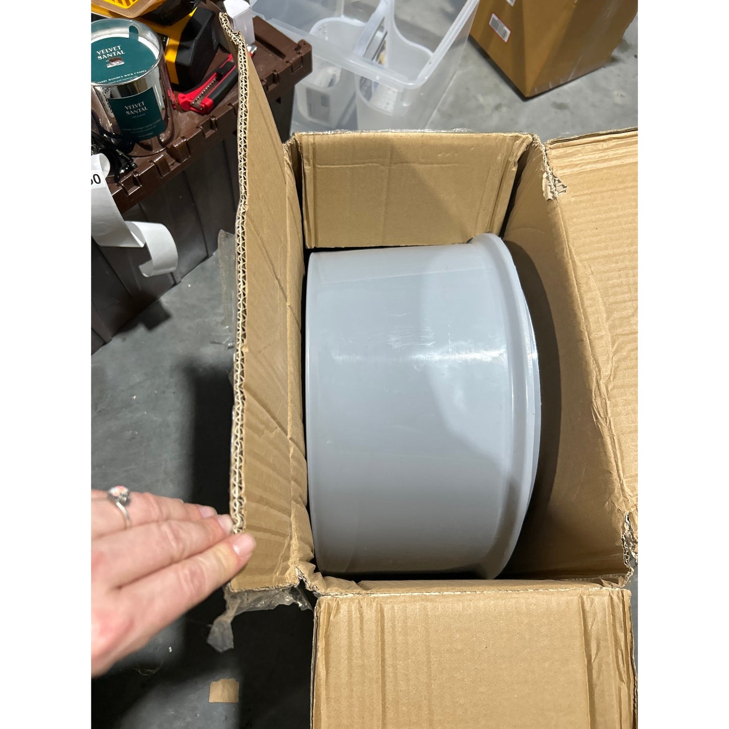 Portable Camping Toilet / Lightweight & Detachable w/ Lid & Handle- NEW