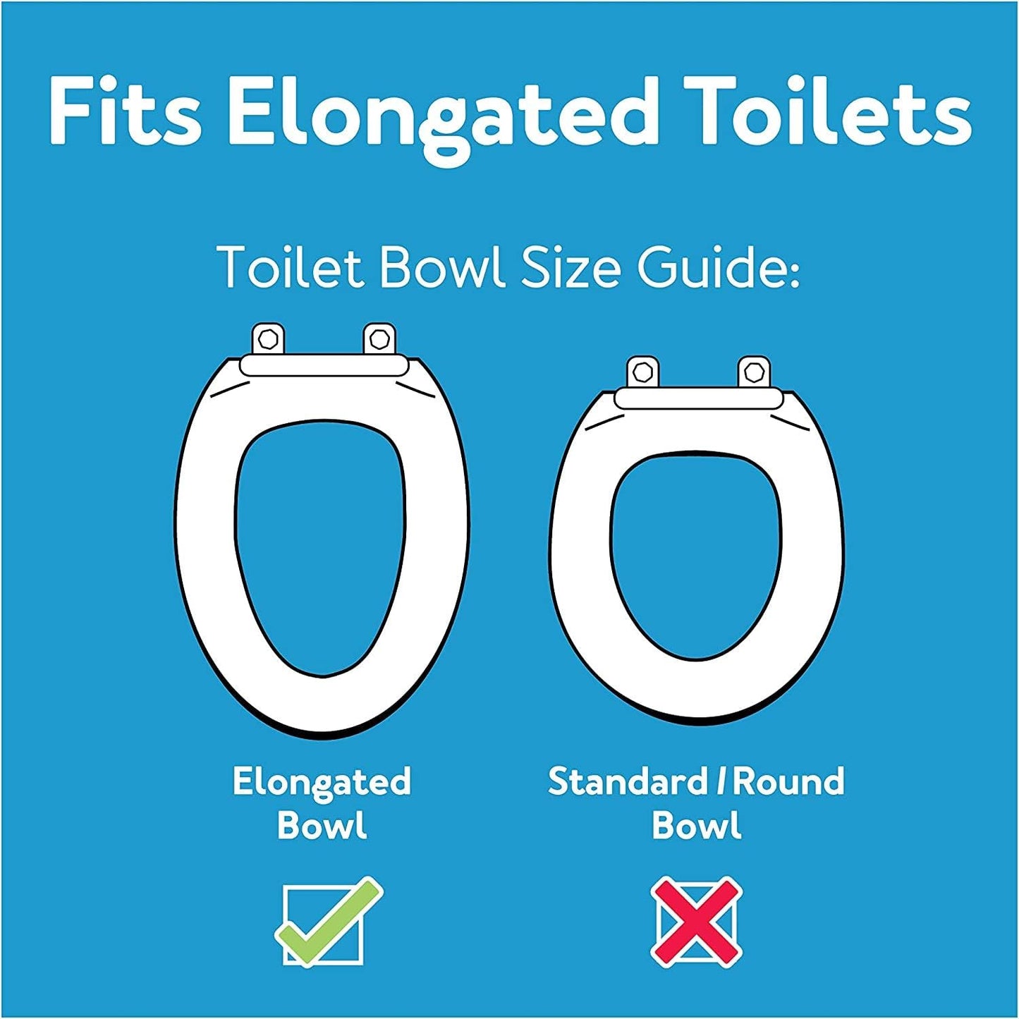 Hinged Toilet Seat Riser – Elongated, 3.5" Lift, 300 LB Capacity- New in box