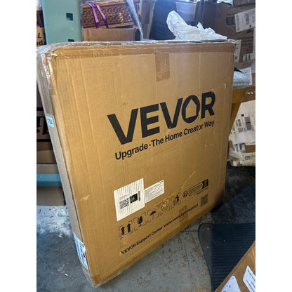 VEVOR 24″ Dog Playpen – 8 Panels with Top Cover, Black
