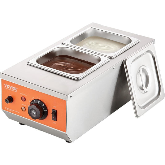Commercial Chocolate Tempering Machine 2 Tank 1500W Stainless Steel