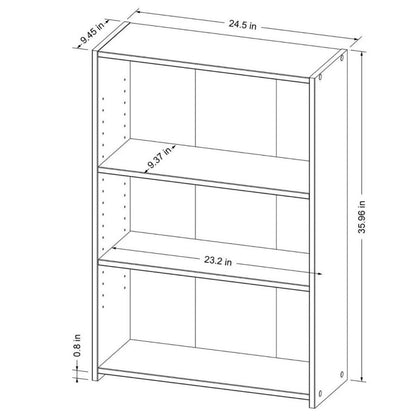 Room Essentials 3-Shelf Bookcase / White / Brand New, Multiple Available