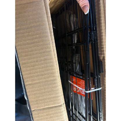 VEVOR 24″ Dog Playpen – 8 Panels with Top Cover, Black