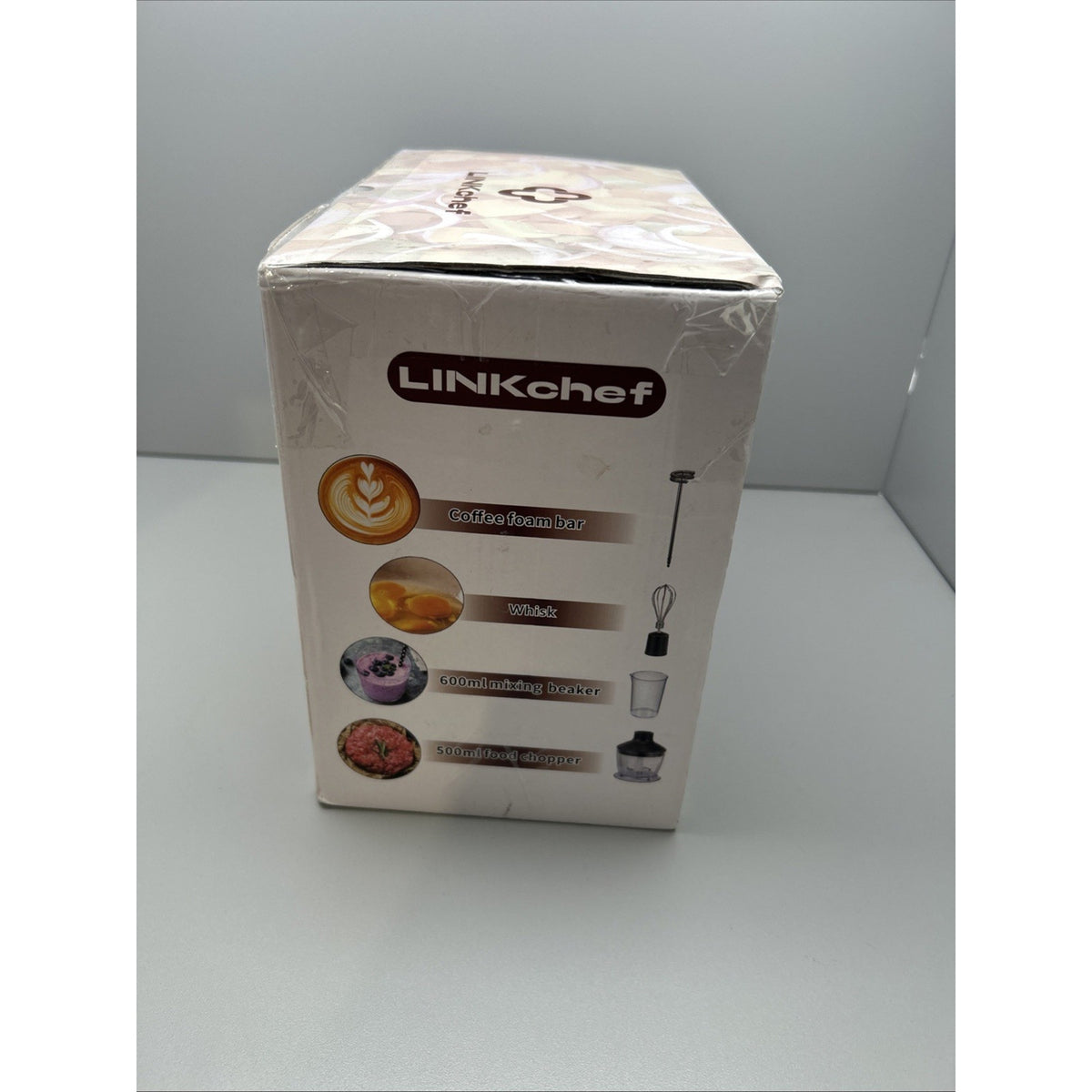 New LinkChef HB-1580T 5-in-1 20 Speed Immersion Hand Blender 1000W-Black