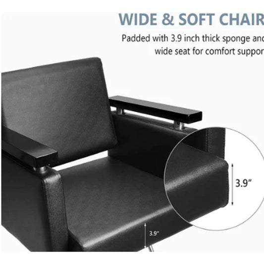 Hydraulic 360° Swivel Salon Chair – Black Styling Chair-New in box