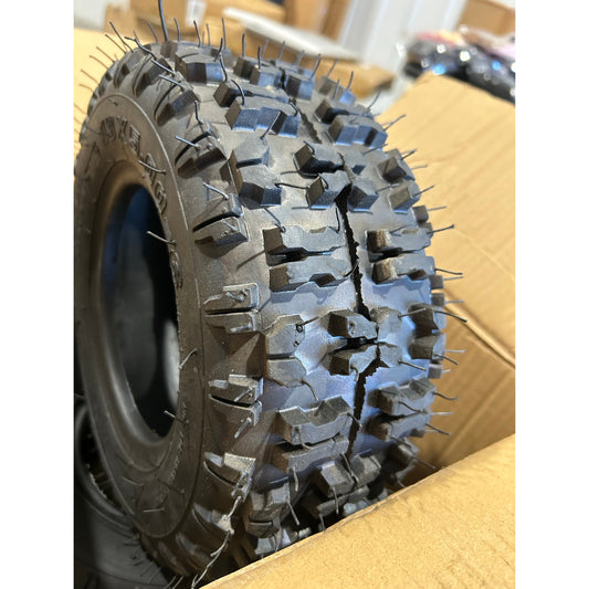 Set of 2 All-Terrain Go-Cart / ATV Tires (Knobby, Tubeless) — Brand New