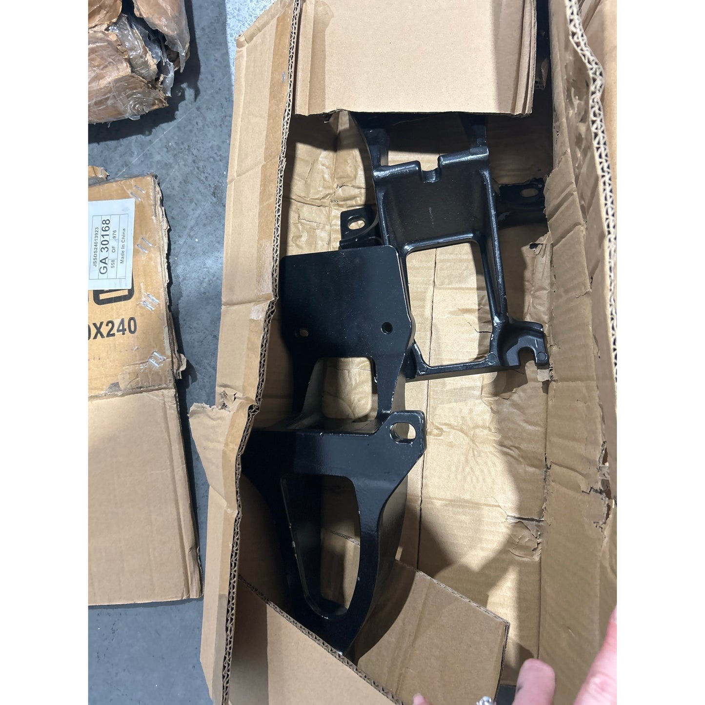 47" Black Truck Running Boards with Curved Ends – Includes Mounting Brackets