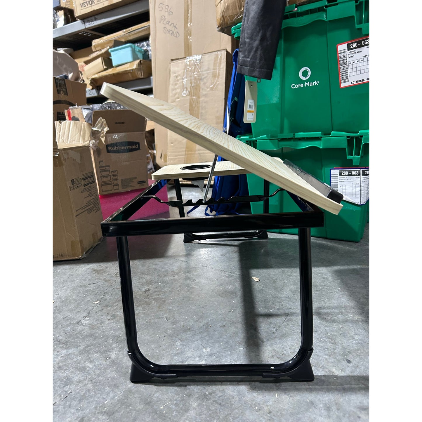 Adjustable Laptop Bed Desk with Cup Holder – 22” Wide, Foldable