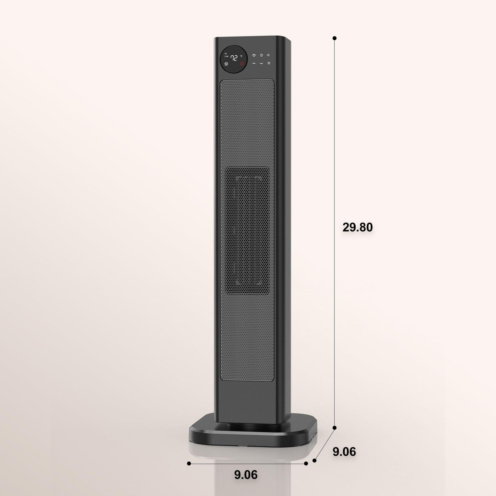 30-Inch Tower Space Heater with Thermostat & Remote