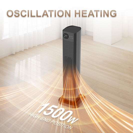 30-Inch Tower Space Heater with Thermostat & Remote