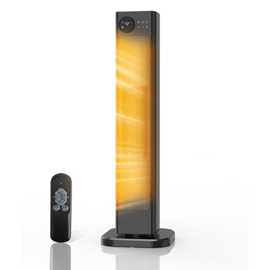 30-Inch Tower Space Heater with Thermostat & Remote