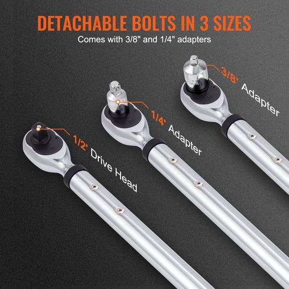 Digital Torque Wrench 1/2" Drive 25-250ft.lb Electronic Torque Wrench Kit