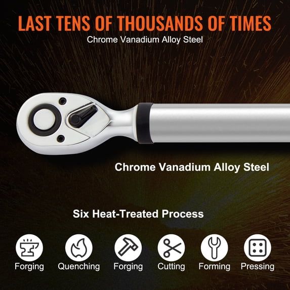 Digital Torque Wrench 1/2" Drive 25-250ft.lb Electronic Torque Wrench Kit