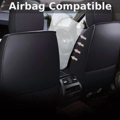 Seat Cover for Ford Fusion 2010-2020 Waterproof Faux Leather Full Set Black