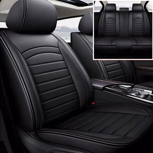 Seat Cover for Ford Fusion 2010-2020 Waterproof Faux Leather Full Set Black
