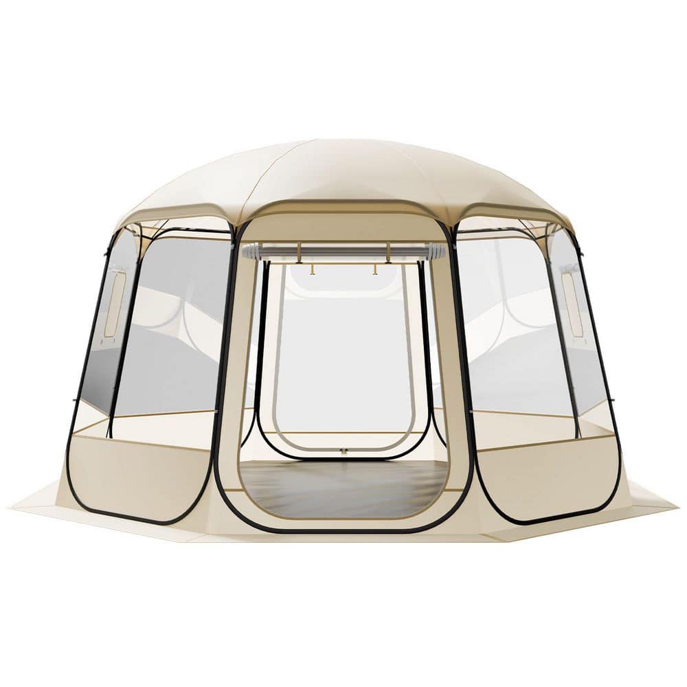 Pop Up Bubble Tent 12 X 11.1 Ft Waterproof Clear Dome Shelter 10-12 People 540° View