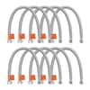 VEVOR Faucet Supply Line 16 In. 3/8 In. Comp x 1/2 In. FIP 10-Pack Braided Stainless Steel