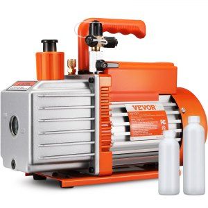 VEVOR 1/2 HP 2 Stage Rotary Vane Vacuum Pump 5 CFM 115V HVAC