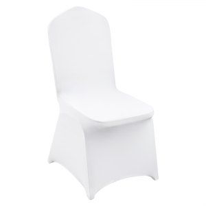Stretch Spandex Folding Chair Covers Universal Fitted 30-Pack White