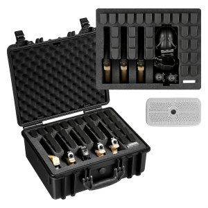 VEVOR Hard Pistol Case Waterproof IP67 with Foam Lining 18.7x12.5x7.5 in
