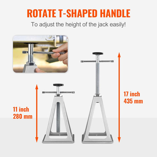 RV Stabilizer Jacks 4 Pack Aluminum 6000 Lbs 11-17 Inch